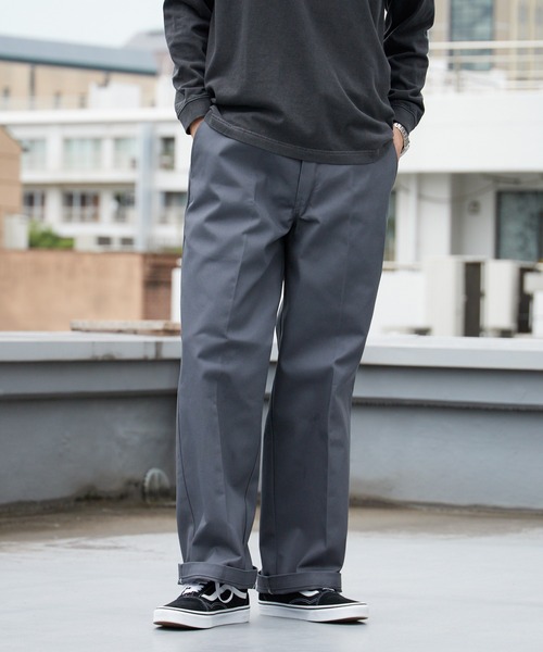 Dickies(ディッキーズ)の「Dickies/ディッキーズ 877 WORK PANTS LENGTH30inch ワークパンツ ルーズフィット レングス30インチ チノパンツ テーパード ワイド ストリート スケーター メンズ レディース 2026年 秋 秋服 冬 冬服(チノパンツ・メンズ・チャコールグレー/ブラック/ダークブラウン/カーキ・32inch/30inch/34inch)」の14枚目の写真