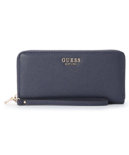Guess(ゲス)の「AMORETTE Large Zip Around(財布・レディース・ネイビー/ブラック・ONE SIZE)」の2枚目の写真