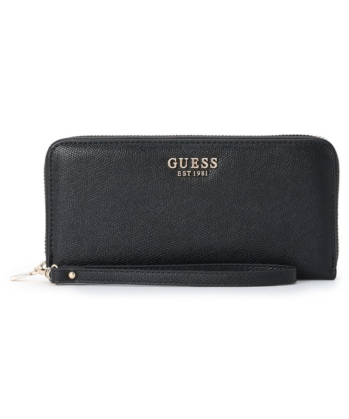 Guess(ゲス)の「AMORETTE Large Zip Around(財布・レディース・ネイビー/ブラック・ONE SIZE)」の1枚目の写真