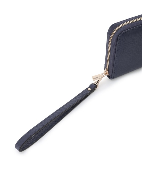 Guess(ゲス)の「AMORETTE Large Zip Around(財布・レディース・ネイビー/ブラック・ONE SIZE)」の7枚目の写真