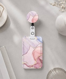 VIBGYOR（ヴィブジョー）の「LESRIRE/ ニュアンスマーブルリール付きIDカードホルダーパスケース L9391（パスケース）」