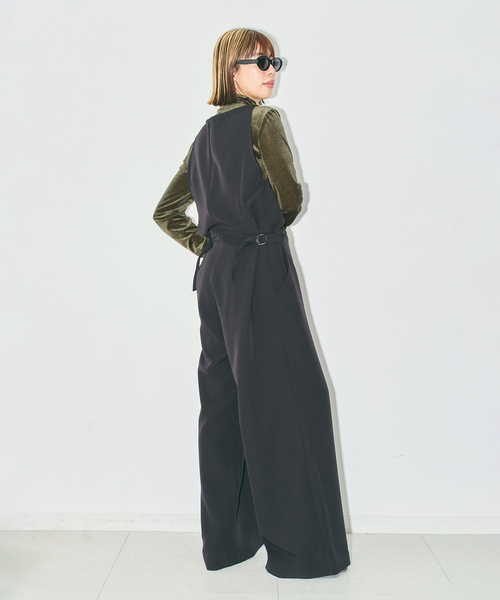 CITYSHOP(シティーショップ)の「SHEER VELOR HIGH NECK TOP:カットソー(Tシャツ/カットソー・レディース・ブラック/ピンク/カーキ・FREE)」の10枚目の写真