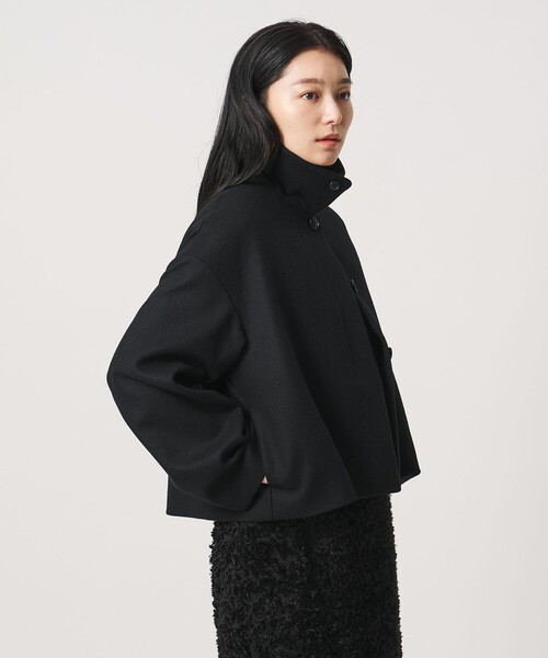 MARW UNITED ARROWS(マルゥ ユナイテッドアローズ)の「<MARW UNITED ARROWS>スタンドカラー ショートコート(その他アウター・レディース・ナチュラル/ブラック・38/36)」の6枚目の写真