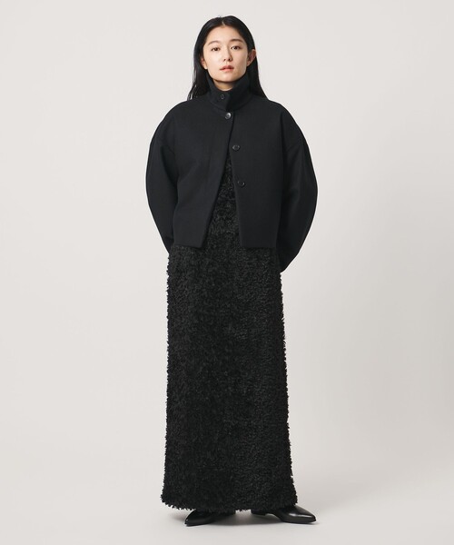 MARW UNITED ARROWS(マルゥ ユナイテッドアローズ)の「<MARW UNITED ARROWS>スタンドカラー ショートコート(その他アウター・レディース・ナチュラル/ブラック・38/36)」の7枚目の写真