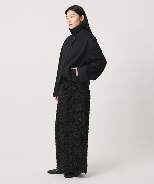 MARW UNITED ARROWS(マルゥ ユナイテッドアローズ)の「<MARW UNITED ARROWS>スタンドカラー ショートコート(その他アウター・レディース・ナチュラル/ブラック・38/36)」の8枚目の写真