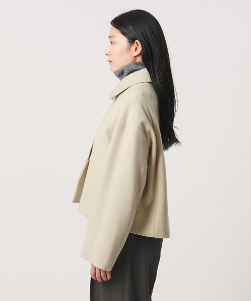 MARW UNITED ARROWS(マルゥ ユナイテッドアローズ)の「<MARW UNITED ARROWS>スタンドカラー ショートコート(その他アウター・レディース・ナチュラル/ブラック・38/36)」の11枚目の写真