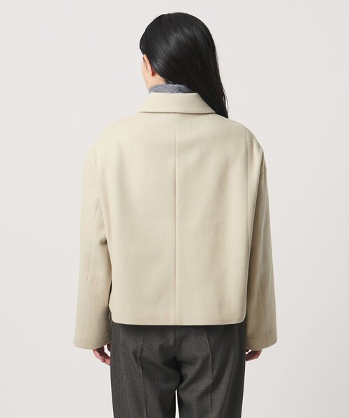 MARW UNITED ARROWS(マルゥ ユナイテッドアローズ)の「<MARW UNITED ARROWS>スタンドカラー ショートコート(その他アウター・レディース・ナチュラル/ブラック・38/36)」の12枚目の写真