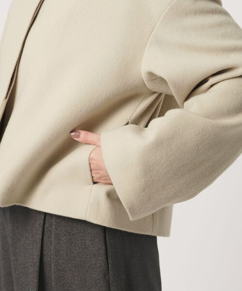MARW UNITED ARROWS(マルゥ ユナイテッドアローズ)の「<MARW UNITED ARROWS>スタンドカラー ショートコート(その他アウター・レディース・ナチュラル/ブラック・38/36)」の15枚目の写真