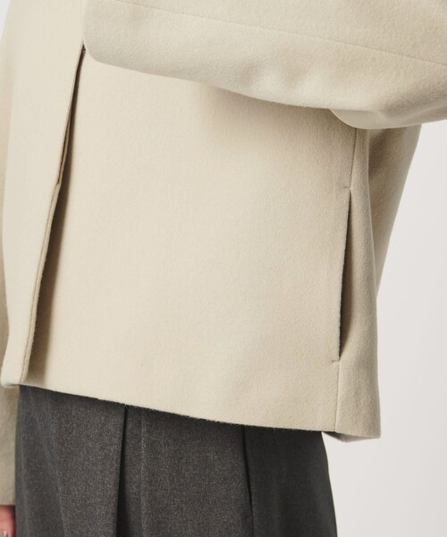 MARW UNITED ARROWS(マルゥ ユナイテッドアローズ)の「<MARW UNITED ARROWS>スタンドカラー ショートコート(その他アウター・レディース・ナチュラル/ブラック・38/36)」の16枚目の写真
