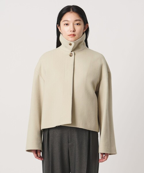 MARW UNITED ARROWS(マルゥ ユナイテッドアローズ)の「<MARW UNITED ARROWS>スタンドカラー ショートコート(その他アウター・レディース・ナチュラル/ブラック・38/36)」の18枚目の写真