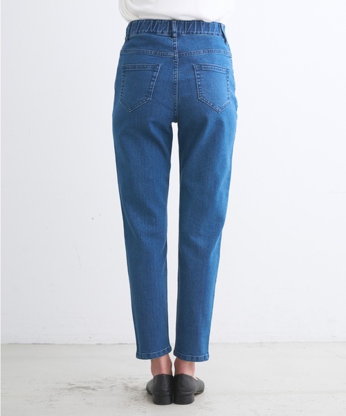 three dots（スリードッツ）の「デニム シガレットパンツ（デニムパンツ・レディース・ブラック系その他/ブルー・SMALL）」の10枚目の写真