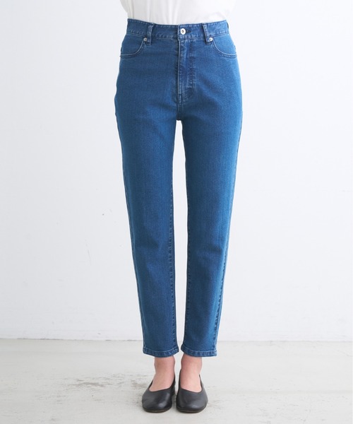 three dots（スリードッツ）の「デニム シガレットパンツ（デニムパンツ・レディース・ブラック系その他/ブルー・SMALL）」の8枚目の写真