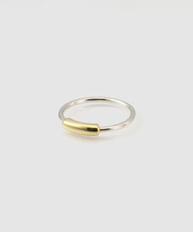 【VALENTINE /ヴァレンタイン】Bi-color Pipe Ring/silver base