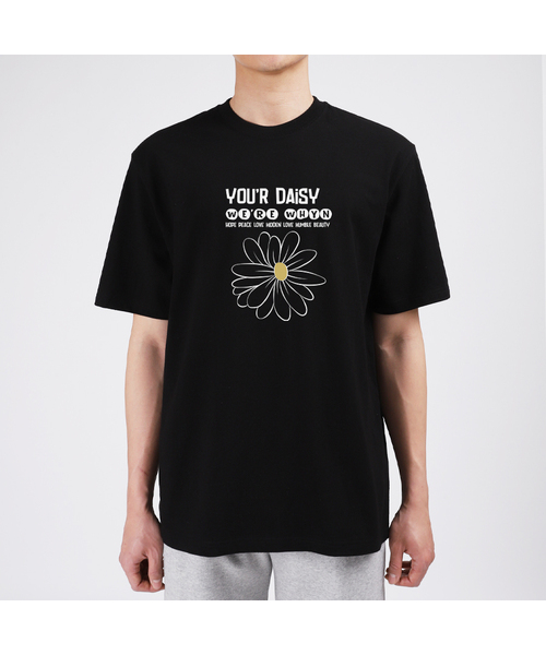 WHYN(ワイエヌ)の「デイジー 半袖Tシャツ F03BRD_WBX10948(Tシャツ/カットソー・メンズ・ブラック/ホワイト/ブルー/グレー系その他・S/XL/M/L)」の3枚目の写真