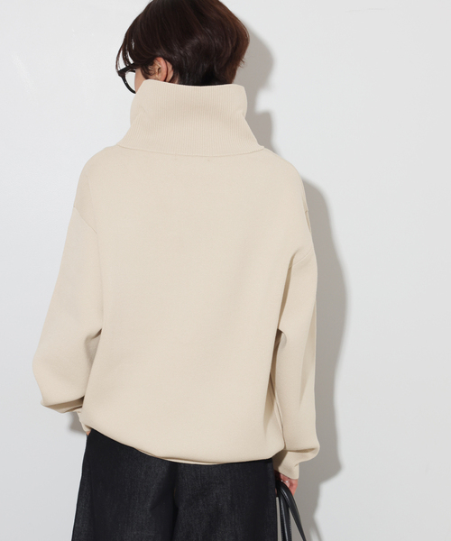 JOURNAL STANDARD relume（ジャーナルスタンダード　レリューム）の「【MULTI FUNC+】ハーフジップニット（ニット/セーター・レディース・ライトグレー/ネイビー/アイボリー・FREE）」の16枚目の写真