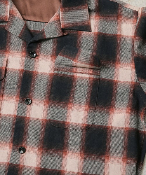 WAIPER.inc(ワイパーインク)の「【ZOZO限定】オンブレ ループカラーシャツ(シャツ/ブラウス・メンズ・ブラウン・M/S/XL/L)」の9枚目の写真