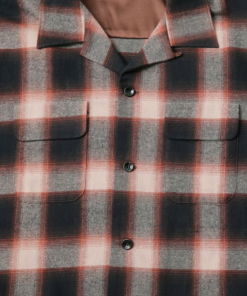 WAIPER.inc(ワイパーインク)の「【ZOZO限定】オンブレ ループカラーシャツ(シャツ/ブラウス・メンズ・ブラウン・M/S/XL/L)」の10枚目の写真