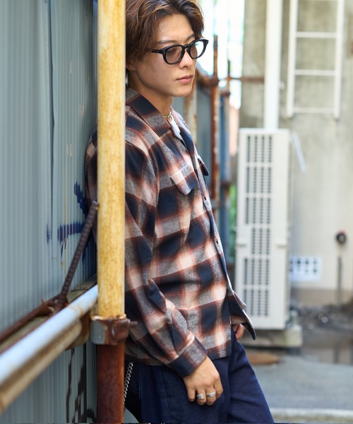 WAIPER.inc(ワイパーインク)の「【ZOZO限定】オンブレ ループカラーシャツ(シャツ/ブラウス・メンズ・ブラウン・M/S/XL/L)」の22枚目の写真