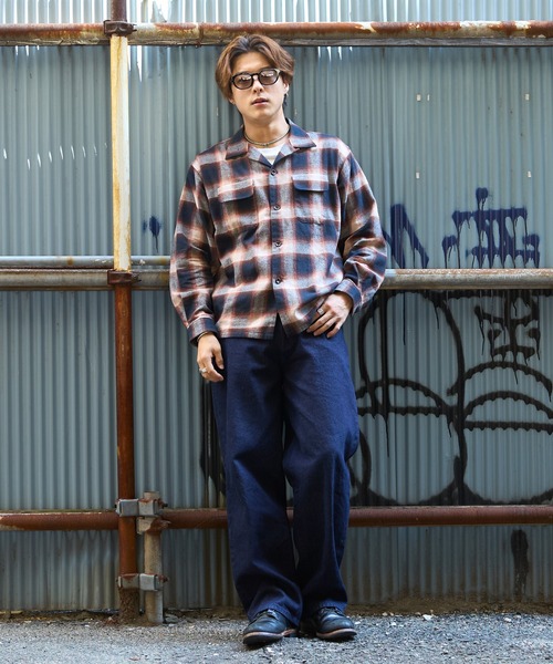 WAIPER.inc(ワイパーインク)の「【ZOZO限定】オンブレ ループカラーシャツ(シャツ/ブラウス・メンズ・ブラウン・M/S/XL/L)」の17枚目の写真