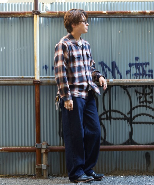 WAIPER.inc(ワイパーインク)の「【ZOZO限定】オンブレ ループカラーシャツ(シャツ/ブラウス・メンズ・ブラウン・M/S/XL/L)」の18枚目の写真