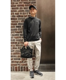 BRIEFING | 【BRIEFING GOLF/ブリーフィングゴルフ】MEN’S NECK LOGO LS HIGHNECK RF(Tシャツ/カットソー)