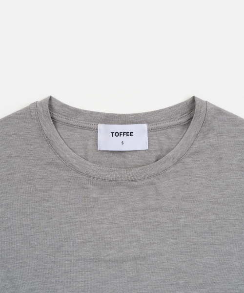 TOFFEE WOMEN(トフィーウィメン)の「W ベーシック ドレープ ロングスリーブ (MELANGE GREY)(Tシャツ/カットソー・レディース・その他・LARGE/SMALL/MEDIUM)」の4枚目の写真