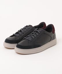 Clarks クラークス CODE C TIE【本革】メンズレザースニーカー カジュアルシューズ(コードシータイ) 26320302 ネイビーレザー