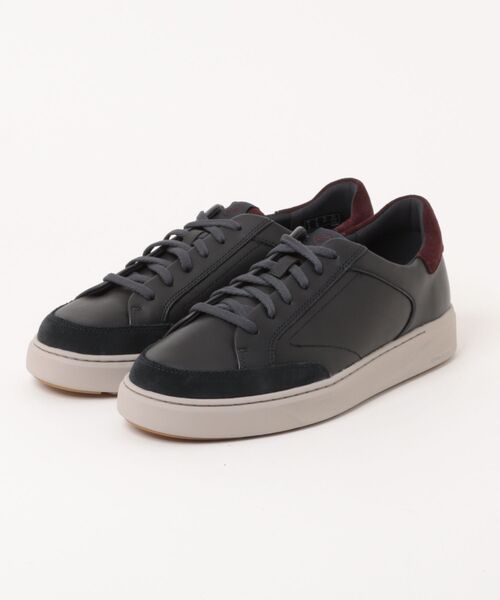 Clarks(クラークス)の「Clarks クラークス CODE C TIE【本革】メンズレザースニーカー カジュアルシューズ(コードシータイ) 26320302 ネイビーレザー(スニーカー・メンズ・ネイビー・26.0cm/26.5cm/27.0cm/25.5cm/28.0cm/27.5cm/25.0cm)」の1枚目の写真