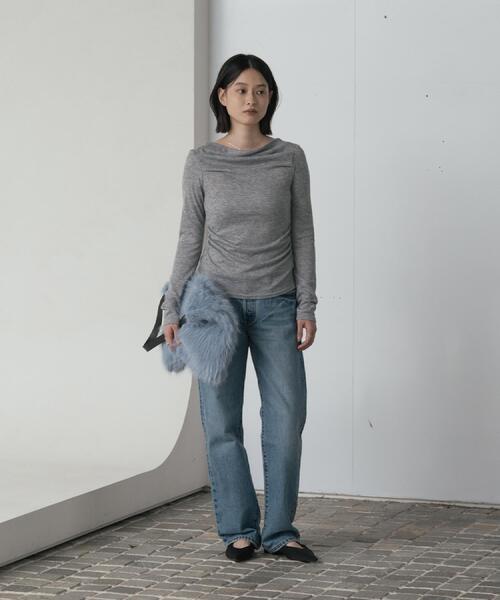 GALLEST(ギャレスト)の「ドレープカットソー(Tシャツ/カットソー・レディース・ブラック/グレー系その他7/ブラウン系8・38)」の17枚目の写真