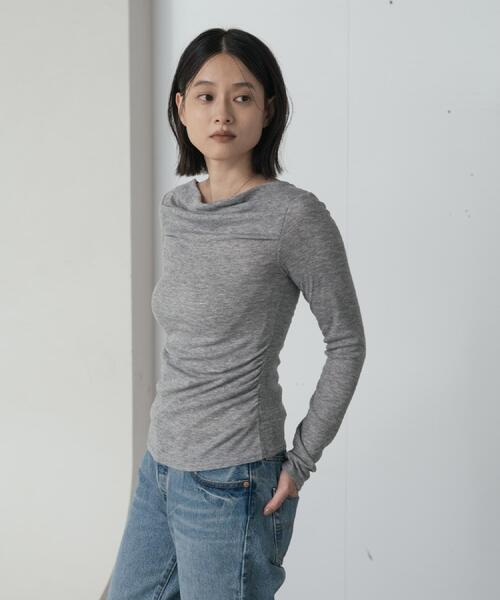GALLEST(ギャレスト)の「ドレープカットソー(Tシャツ/カットソー・レディース・ブラック/グレー系その他7/ブラウン系8・38)」の20枚目の写真