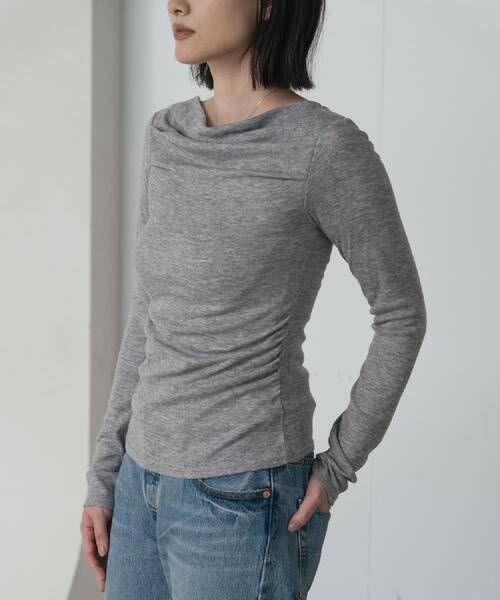 GALLEST(ギャレスト)の「ドレープカットソー(Tシャツ/カットソー・レディース・ブラック/グレー系その他7/ブラウン系8・38)」の21枚目の写真