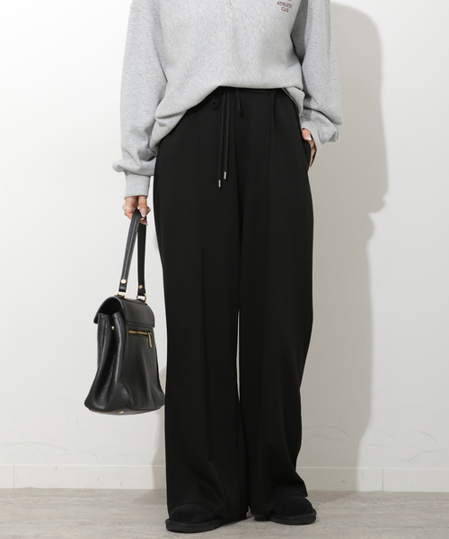 JOURNAL STANDARD relume(ジャーナルスタンダード レリューム)の「T/Rポンチピンタックパンツ(その他パンツ・レディース・チャコールグレー/ブラック・FREE)」の7枚目の写真