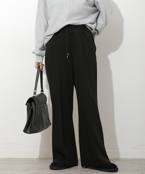 JOURNAL STANDARD relume(ジャーナルスタンダード レリューム)の「T/Rポンチピンタックパンツ(その他パンツ・レディース・チャコールグレー/ブラック・FREE)」の8枚目の写真