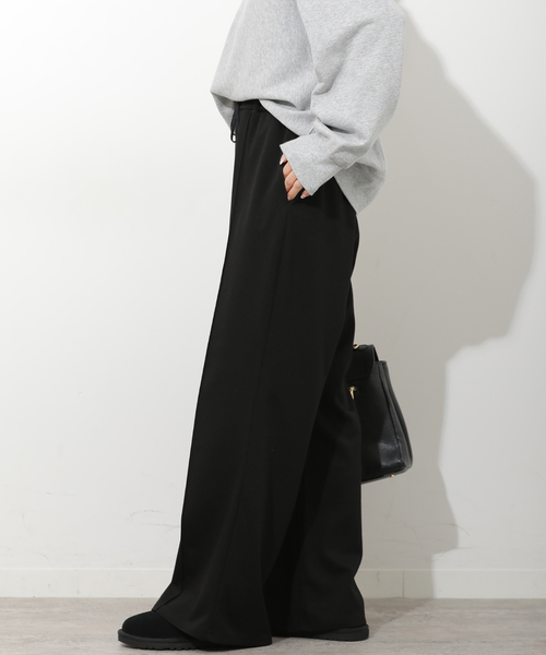 JOURNAL STANDARD relume(ジャーナルスタンダード レリューム)の「T/Rポンチピンタックパンツ(その他パンツ・レディース・チャコールグレー/ブラック・FREE)」の9枚目の写真