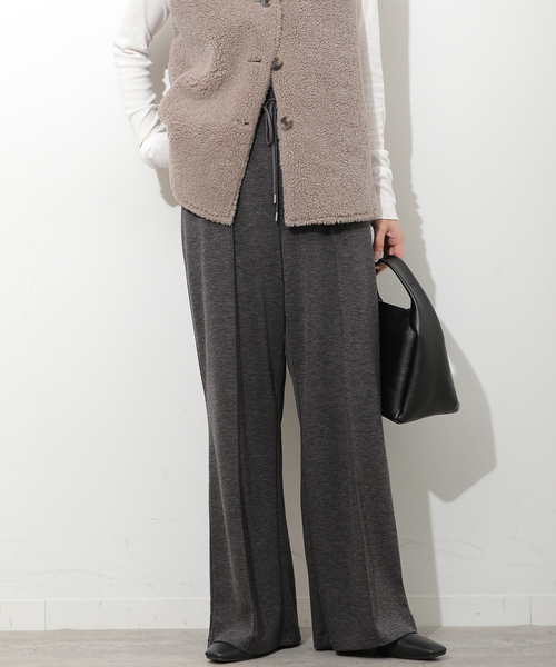 JOURNAL STANDARD relume(ジャーナルスタンダード レリューム)の「T/Rポンチピンタックパンツ(その他パンツ・レディース・チャコールグレー/ブラック・FREE)」の15枚目の写真