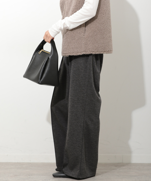 JOURNAL STANDARD relume(ジャーナルスタンダード レリューム)の「T/Rポンチピンタックパンツ(その他パンツ・レディース・チャコールグレー/ブラック・FREE)」の17枚目の写真