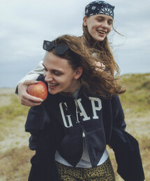 GAP（ギャップ）の「PUBLUX × GAP/ギャップ 別注 デザイン ロゴ 裏起毛 フルジップ フーディー/パーカー　限定展開（パーカー）」