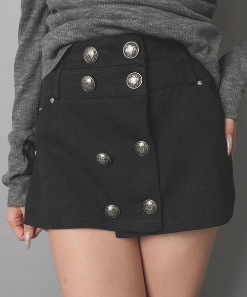 SPINNS（スピンズ）の「ナポレオンミニスカート/ガールズストリート（スカート・レディース・カモフラージュ/ブラック・ONESIZE）」の19枚目の写真