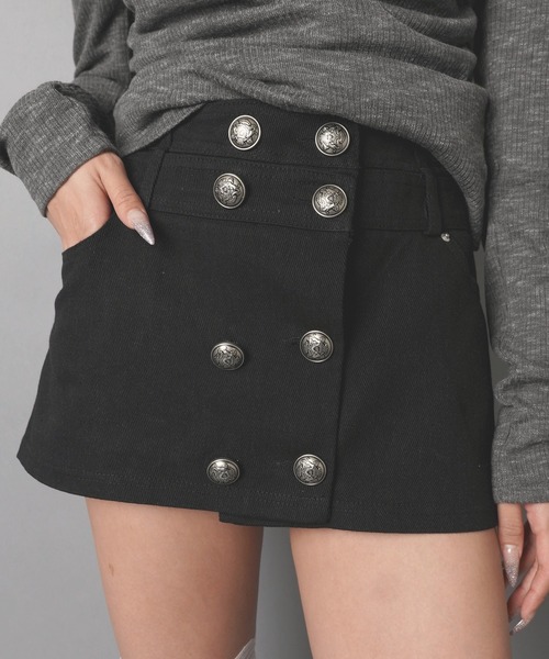 SPINNS（スピンズ）の「ナポレオンミニスカート/ガールズストリート（スカート・レディース・カモフラージュ/ブラック・ONESIZE）」の20枚目の写真