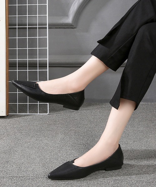 Miniministore（ミニミニストア）の「パンプス ローヒール靴 おしゃれ 韓国風（パンプス・レディース・ブラック/ベージュ・23.0cm/22.5cm/25cm/24.5cm/24.0cm/23.5cm）」の13枚目の写真