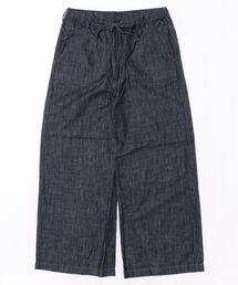 EDWIN LADIES リネンブレンド イージーワイドデニムパンツ