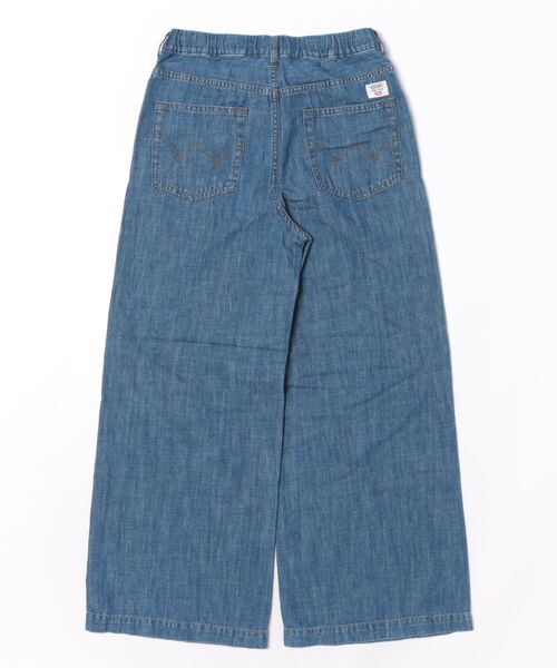 EDWIN（エドウィン）の「EDWIN LADIES リネンブレンド イージーワイドデニムパンツ（デニムパンツ・レディース・インディゴブルー/ライトインディゴブルー・MEDIUM/LARGE/SMALL/X-LARGE）」の3枚目の写真