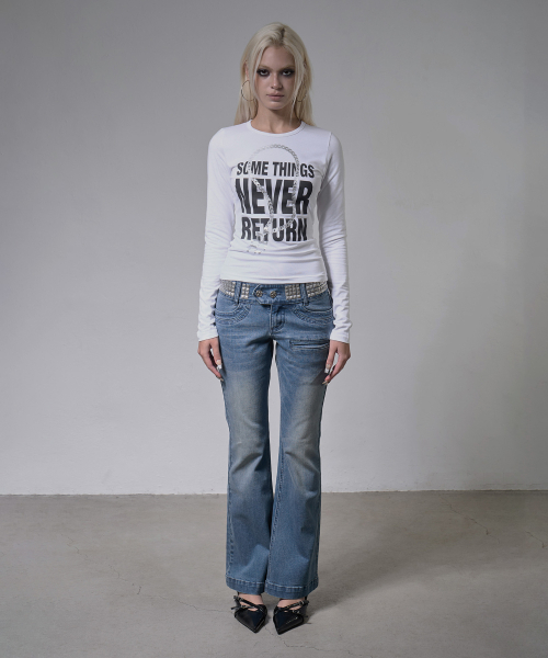 FANCY CLUB(ファンシークラブ)の「ナックルチェーン ロングスリーブ (WHITE) F26ZB526(Tシャツ/カットソー・レディース・その他・FREE)」の4枚目の写真