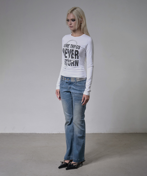 FANCY CLUB(ファンシークラブ)の「ナックルチェーン ロングスリーブ (WHITE) F26ZB526(Tシャツ/カットソー・レディース・その他・FREE)」の5枚目の写真