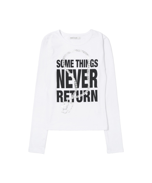 FANCY CLUB(ファンシークラブ)の「ナックルチェーン ロングスリーブ (WHITE) F26ZB526(Tシャツ/カットソー・レディース・その他・FREE)」の7枚目の写真
