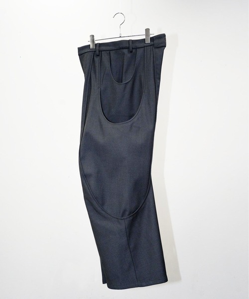 GOAT ESSENCE(ゴートエッセンス)の「GOAT ESSENCE / ゴートエッセンス TUCK CURVED WIDE PANTS(スラックス・メンズ・ブラック/グレー・2/1)」の13枚目の写真