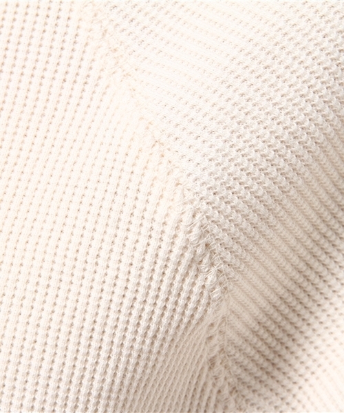 Chico（チコ）の「【who's who Chico】ラインリブワッフル長袖プルオーバー（Tシャツ/カットソー・レディース・ホワイト/アイボリー/ライトグレー・FREE）」の9枚目の写真