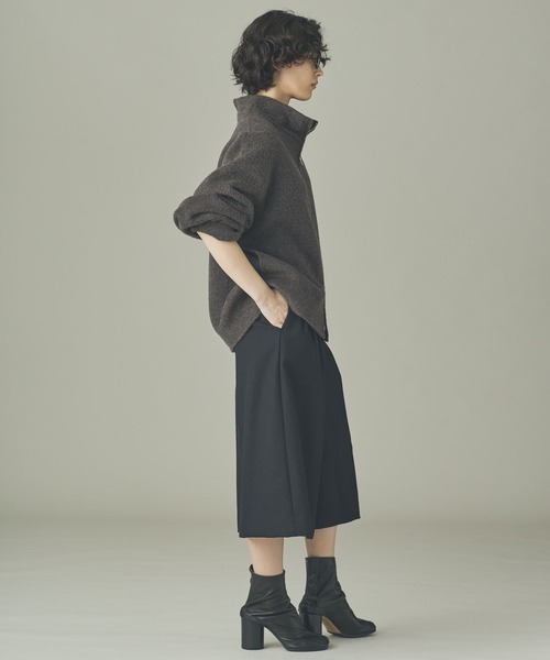 Curensology(カレンソロジー)の「Curensology(カレンソロジー)/ウールバミューダパンツ(その他パンツ・レディース・キャメル/ブラック・38/36)」の4枚目の写真
