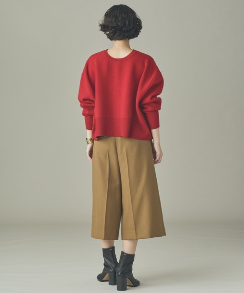 Curensology(カレンソロジー)の「Curensology(カレンソロジー)/ウールバミューダパンツ(その他パンツ・レディース・キャメル/ブラック・38/36)」の11枚目の写真