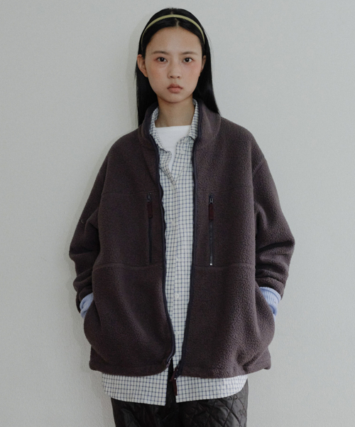 EN OR（エンオール）の「[CORE] UTILITY FLEECE ZIP-UP - PURPLE（その他アウター・レディース・その他・FREE）」の2枚目の写真